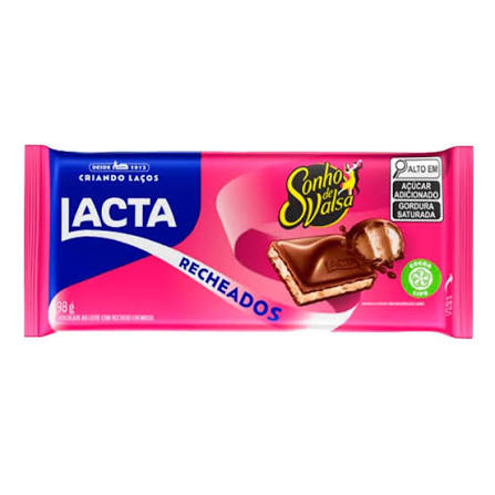 LACTA TABLETE SONHO DE VALSA RECHEADO 80GRS